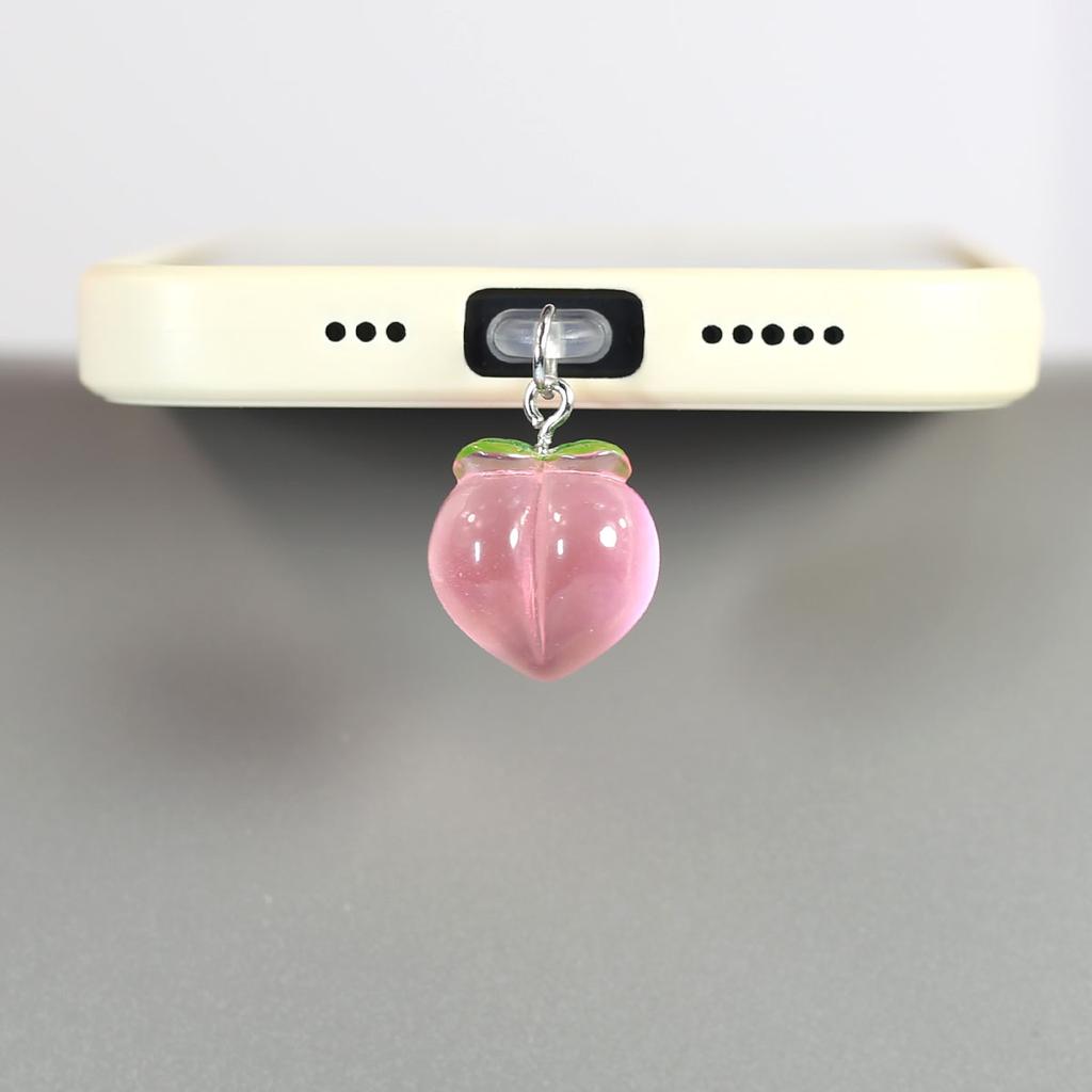 Клубника и медовый персик красивые милые фрукты мобильный телефон пылезащитная заглушка аксессуары украшения для iPhone для Samsung Type-C