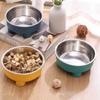 Миска для корма для собак из нержавеющей стали, большая емкость, миска для щенков, миска для кормления домашних животных для котят