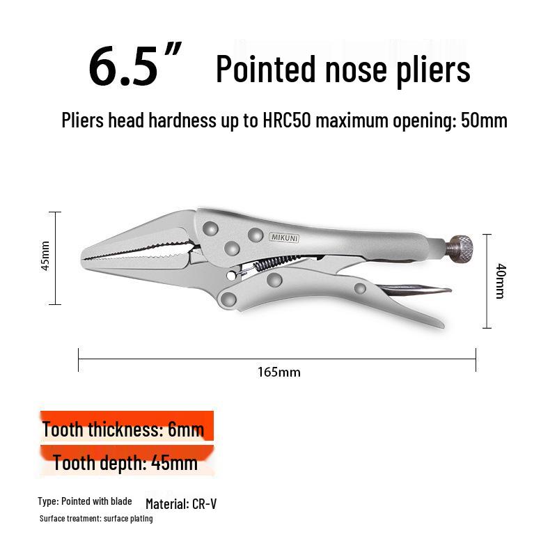 Многофункциональные складные клещи-зажимы C-типа с плоскими, круглыми и игольчатыми губками, автоматический быстрозажимной зажим.