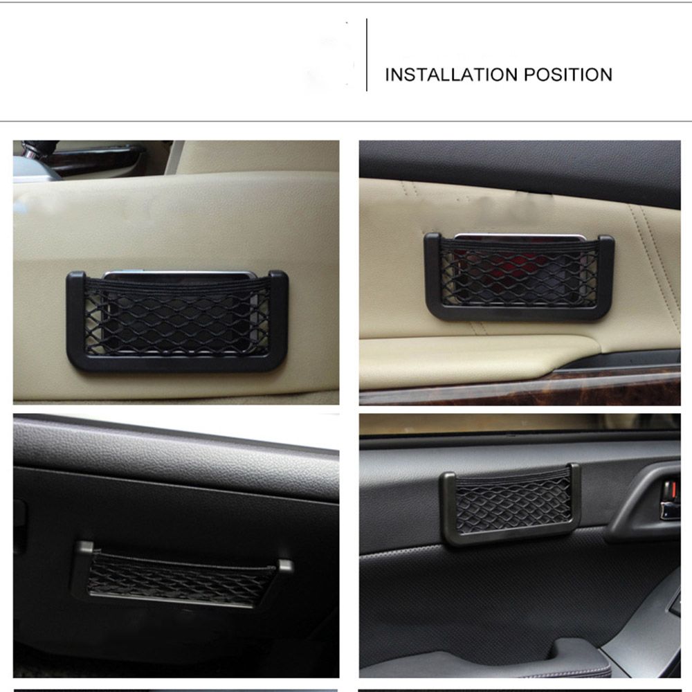 Auto Paste Holder Box Automotive Pocket Car Organizer Car Storage Net Stowing Tidying Storage Bag