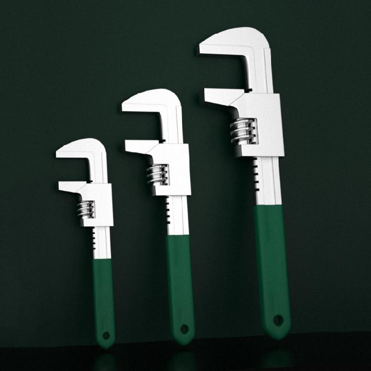 Высокомоментный регулируемый гаечный ключ, угловой ключ с большой емкостью губок 9,8 см, нескользящая рукоятка для точной затяжки