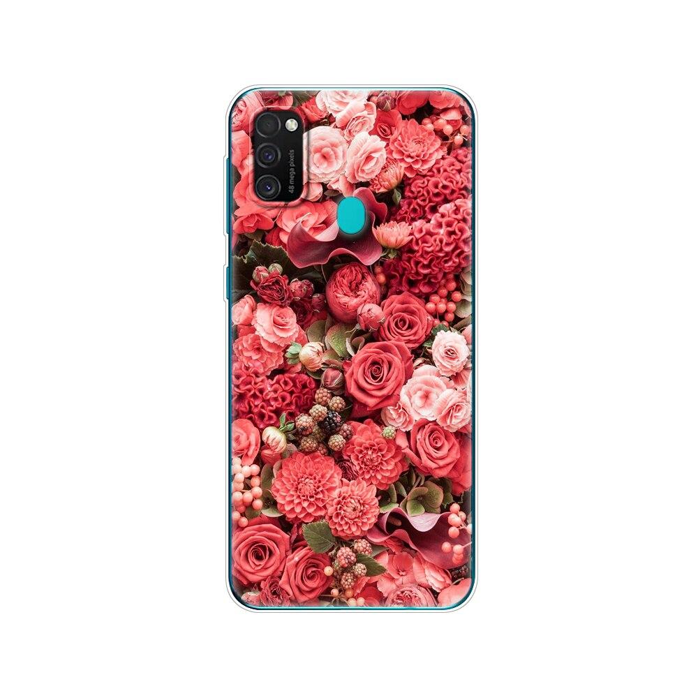 Чехол для Samsung M21, 6,4 дюйма, силиконовый мягкий чехол из ТПУ для Samsung Galaxy M21 M 21 SM-M215FZGUSER m215, задняя сумка для телефона, защитный чехол