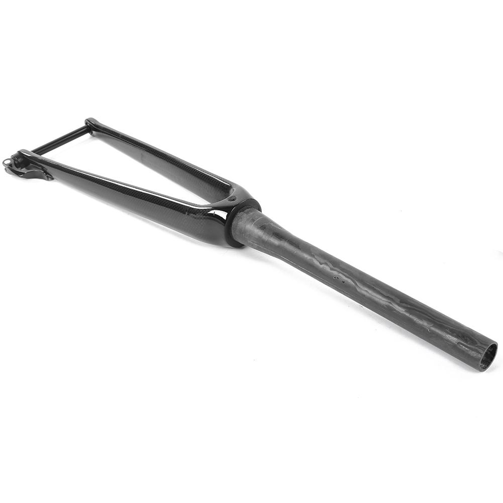 Carbon Fiber Tapered Front Hard Fork 700C Barrel Shaft Bar 3K Glossy for Bicycle Road Bike