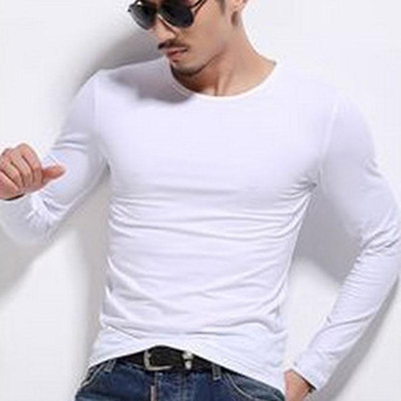New Men's Long Sleeve Fashion Slim Fit Solid Color Sport Bottoming T-shirts Premium Quality And Superior Comfort