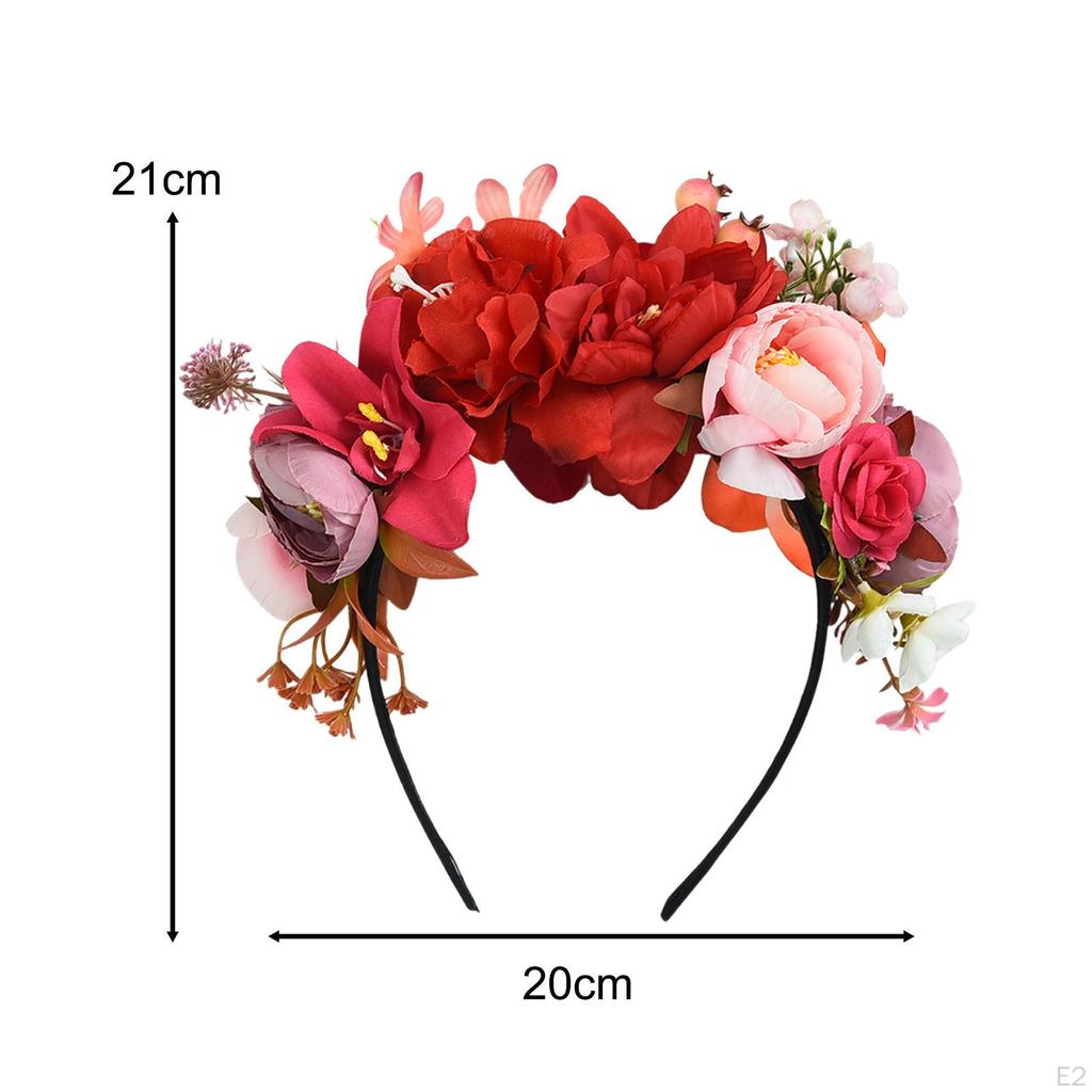 Повязка на голову с цветочной короной, фотографии повязки на голову с имитацией фестиваля