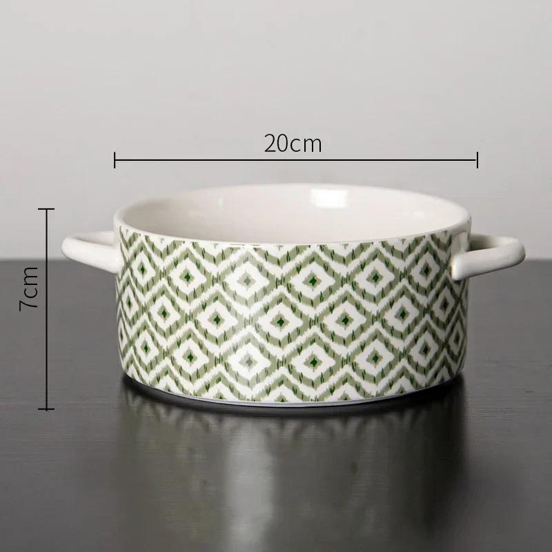 Керамическая тарелка в современном стиле Ретро-ресторан Стейк Паста Обеденные тарелки Вкусные блюда Большие суповые миски Бытовая посуда