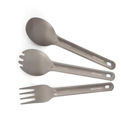 Кемпинг Spork Spoon Fork Set Ti Tableware Многоразовые столовые приборы для кемпинга