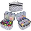 Luxja Sewing Bag Sewing Box Large Capacity Sewing Tools Storage Sewing Box Gray Dot [Bag Only]