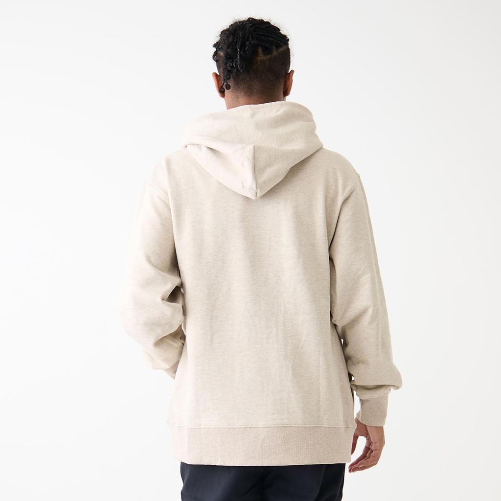 NANGA Eco Hybrid Mini Box Logo Embroidered Hoodie (Unisex) (XL, Oatmeal)