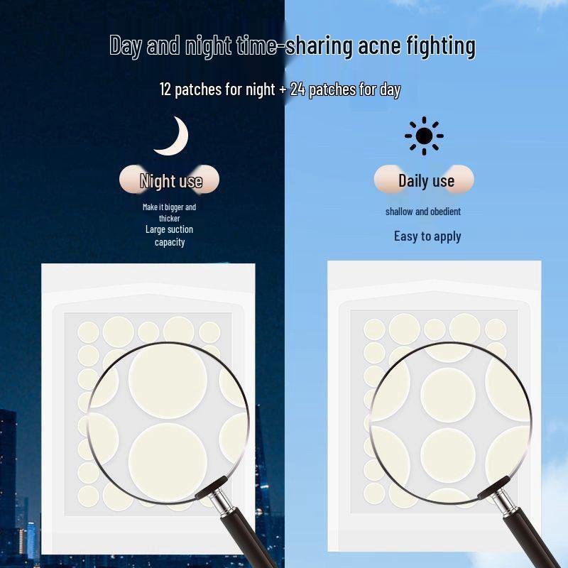 Гидроколлоидные невидимые пластыри от акне - Прозрачные, тонкие, круглые изоляционные маскирующие средства