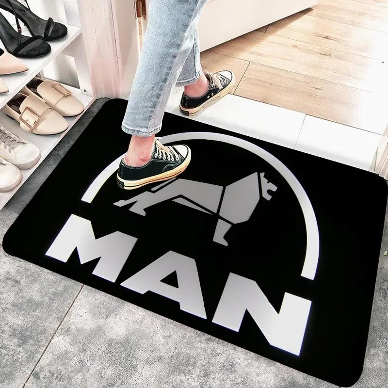 Man Truck Logo Door Mat Nordic Style Bedroom Living Room Doormat Home Balcony Anti-Slip Alfombra