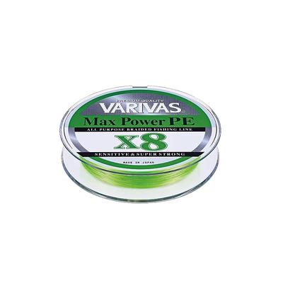 Леска VARIVAS Max Power PE X8, Лаймово-зеленая, 200м, Размер 1