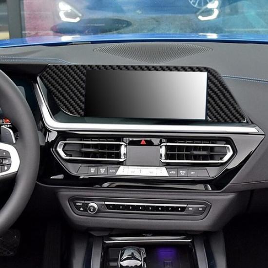 Carbon Fiber Car GPS Navigation Screen Frame Cover Trim For BMW Z4 G29 -