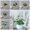 Lifelike Artificial Lotus Flower Plastic Simulation Lotus Fake Flowers Mini Silk Lotus  Fish Tank