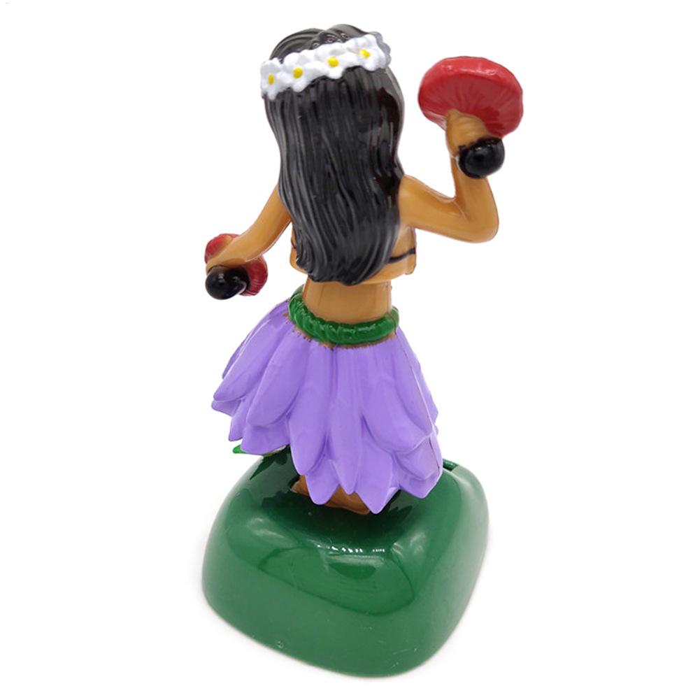 Dashboard Decorations Hawaiian Dancing Bobblehead Automatic Swing Children's toys Car Ornaments Auto Interior