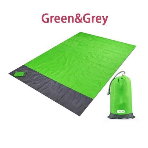 Водонепроницаемое карманное пляжное одеяло, складной коврик для кемпинга, матрас, портативный легкий коврик, коврик для пикника на открытом воздухе, песчаный пляжный коврик 140x200 см/200x210 см