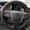 Автоаксессуары Накладка на руль из микрофибры и кожи Для Peugeot 508 2011 2012 2013 2014 20115 2016 2017 2018 508 SW
