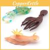 Реалистичные модели морских существ из ПВХ, изображающие морского зайца, каракатицу и зеленого пятнистого кальмара