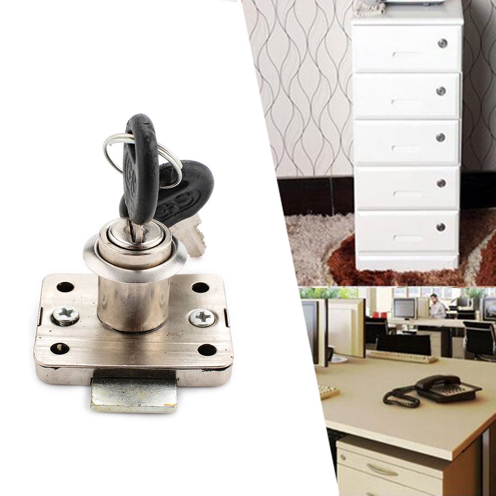 Universal Durable Nickelage Cabinet Locks Drawer Lock Wardrobe Locks Furniture Accessories