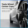 4Pcs 60mm Car Wheel Center Hub Caps Badge Accessories For Tesla Model 3 Model S Model X Model Y Roadster Performance Decor