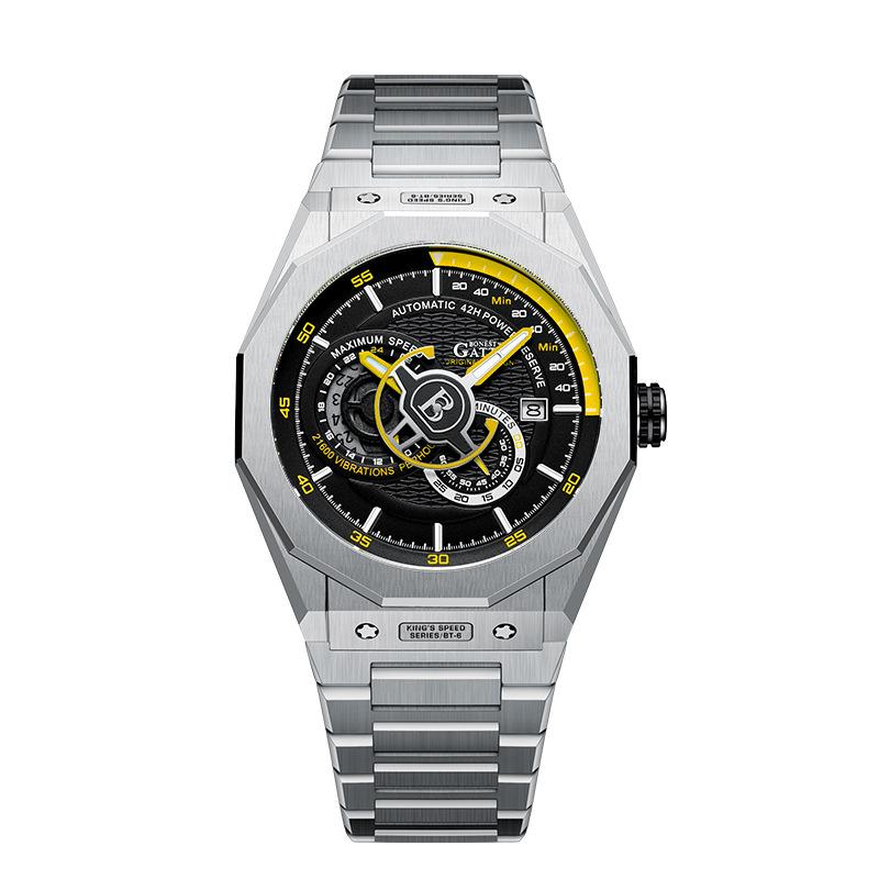 Часы Bonest Gatti Деловые светящиеся в темноте механические часы Водонепроницаемые роскошные часы