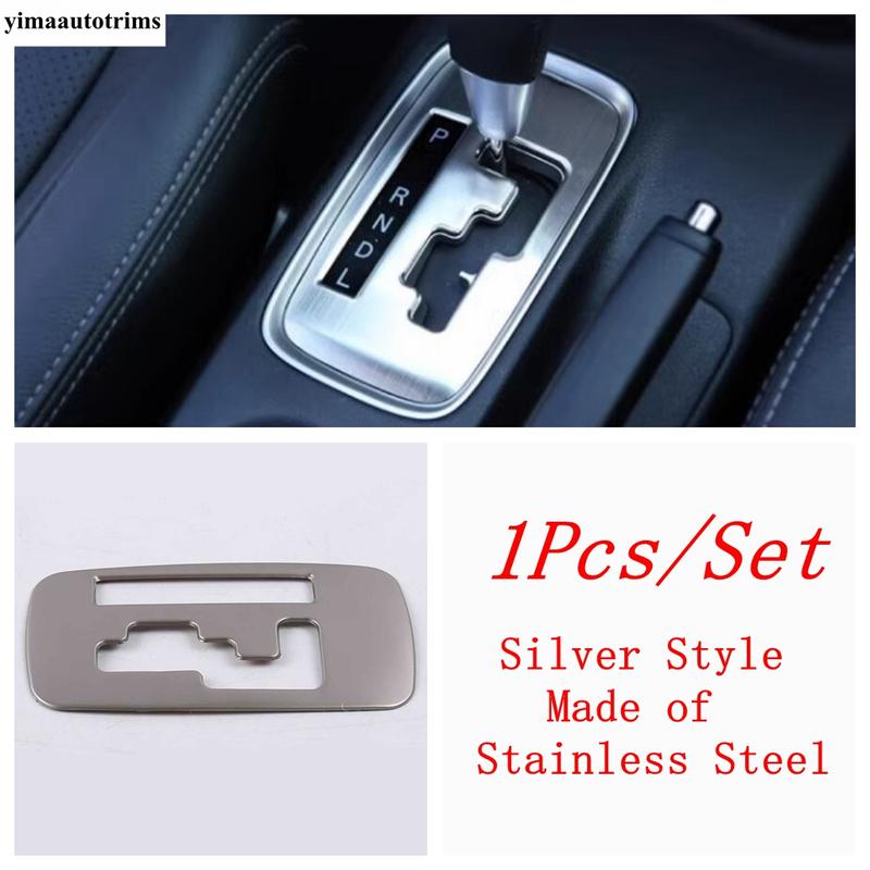 Central Control Transmission Shift Gear Panel Frame Decoration Cover Trim For Mitsubishi Outlander 2014 -  Metal Accessories