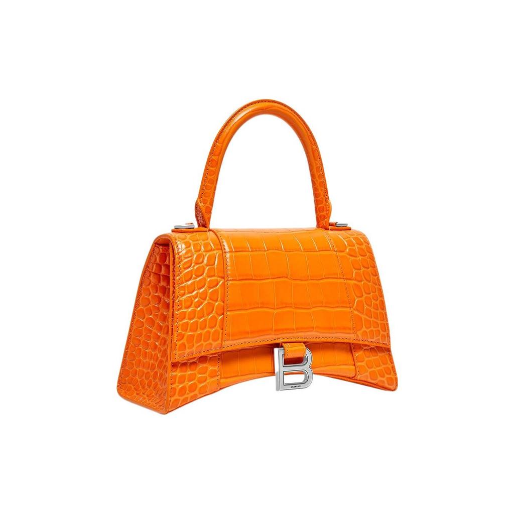 Balenciaga Hourglass Маленькая Сумка Pop Orange Женские Сумки на Плечо 5935461LR6Y7512