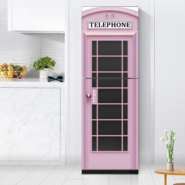 Наклейки с розами на холодильник, обои для кухни, виниловый плакат, наклейка на холодильник, домашний декор, спальня, новогоднее украшение