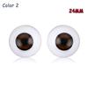 20mm 22mm 24mm Animal Accessories Real Like Baby Toy Realistic Dolls Eyes Half Round Hollow Eyeballs