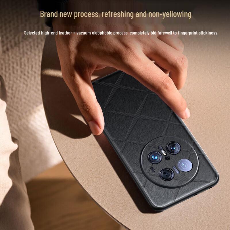 Xuanka Starburst Genuine Leather Phone Case for Huawei