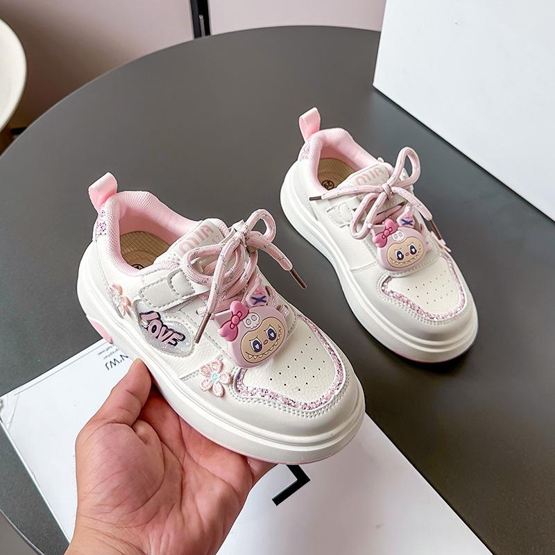 Модные мультяшные кеды для девочек, осенняя новинка 2025 года, детские дышащие повседневные туфли, тренд