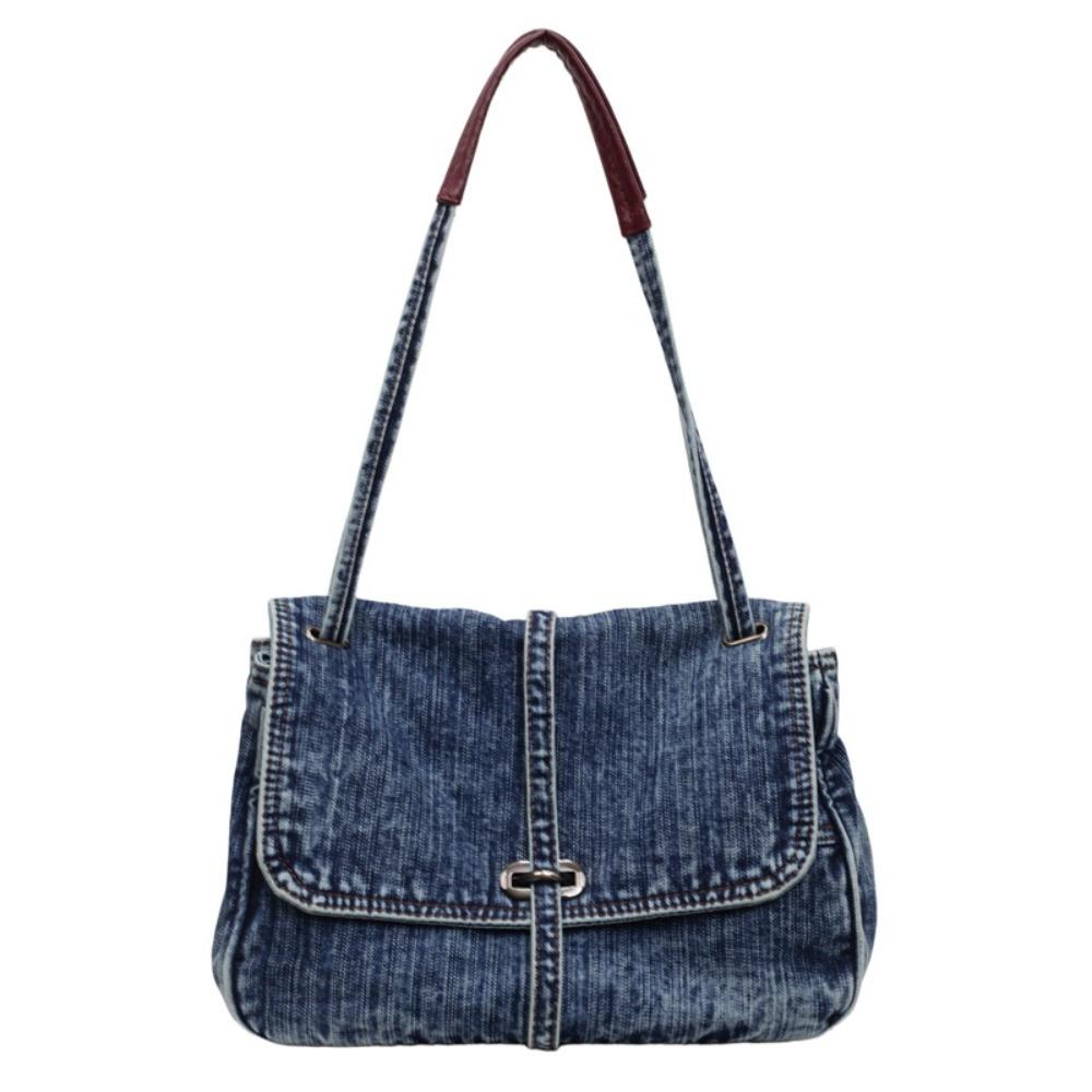 Retro Denim Cloth Bag Large Capacity Vintage Handbag Casual Canvas Tote Bag Streetwear