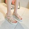 Platform Sandals Women's New Fashion Round Head Thick Sole Beach Shoes Sandals Women
