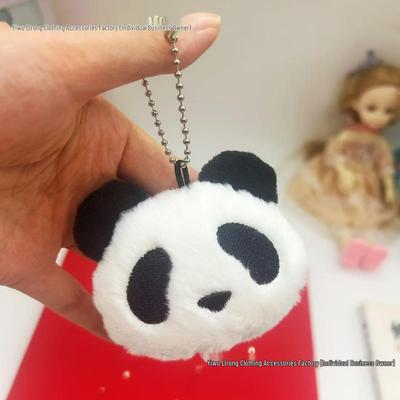 Милый большой белый плюшевый кулон-панда - Мультяшная брошь и украшение для рюкзака своими руками