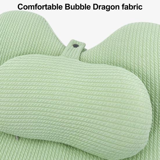 Wedge Prone Pillow Memory Foam Leg Wedge Ergonomic Back Neck Pain Relief Support Cushion with Removable Cover for Sitting Up Lying Reading