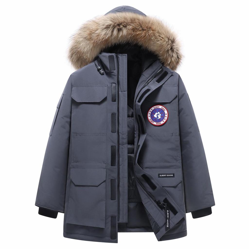 Зимняя экспедиционная парка с гусиным пухом - Утепленная большого размера рабочая одежда для мужчин и женщин