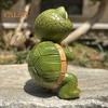 Настольный орнамент Heart-to-Heart Черепаха Смоляный декор 3D Фигурка Черепахи Гостиная Спальня Садовое украшение