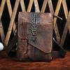 Mens Real Leather Men Crocodile Design Multifunction Small Messenger Crossbody Bag One Shoulder Bag Fashion Waist Belt Pack