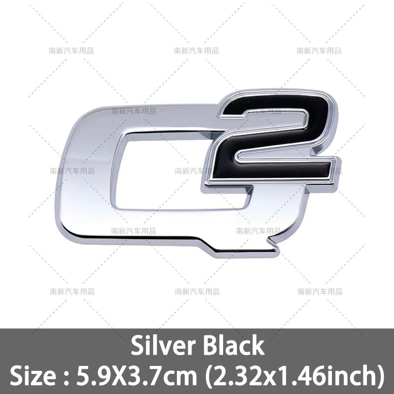 RZUD8 3D Metal Q2 Q4 Letter Badge Rear Giulia Stelvio Trunk Emblem Car Stickers For Alfa Romeo Giulia Stelvio Car Styling Accessories