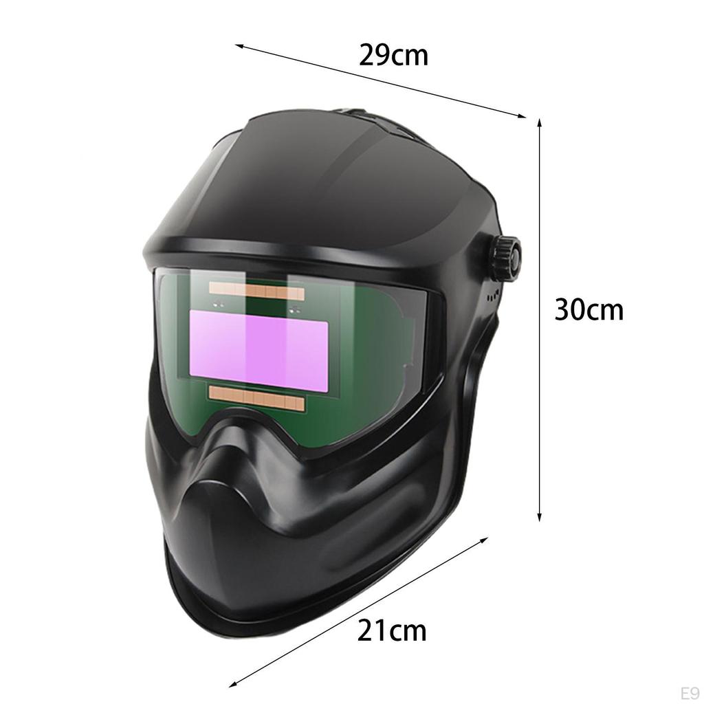 Auto Darkening Welding Helmet Welder Mask Hood Cap Protective Gear Hard Hat Headgear for Industrial,