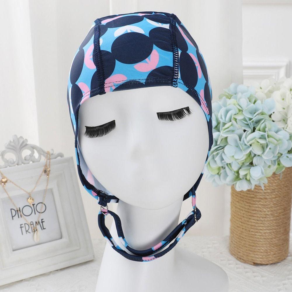 Protect Ears Swimming Hats Cloth Fabric Sports Swim Caps Women Female Swimming Cap Water Sports
