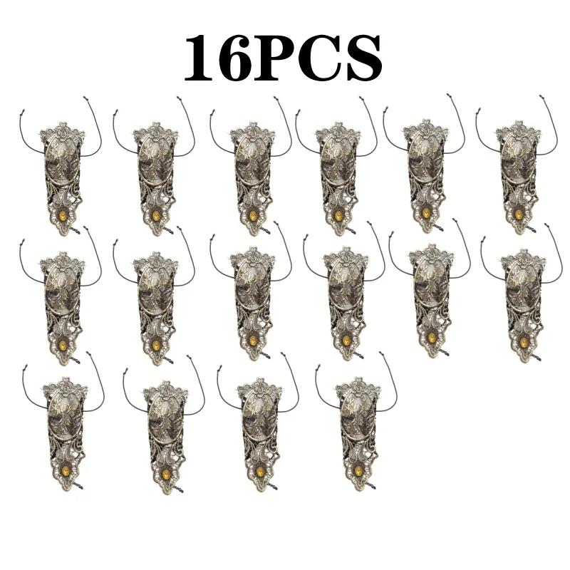 Золотые перчатки, винтажные кружевные перчатки, женские кружевные украшения для платья, подходящие манжеты без пальцев, аксессуары для костюмов для косплея в стиле аниме