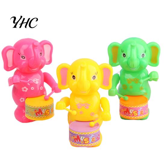 Clockwork Toy Funny Wind Up Cute Cartoon Rabbit Dog Elephant Drumming Educational Toys Kids Animal Children Gift Boys Girls