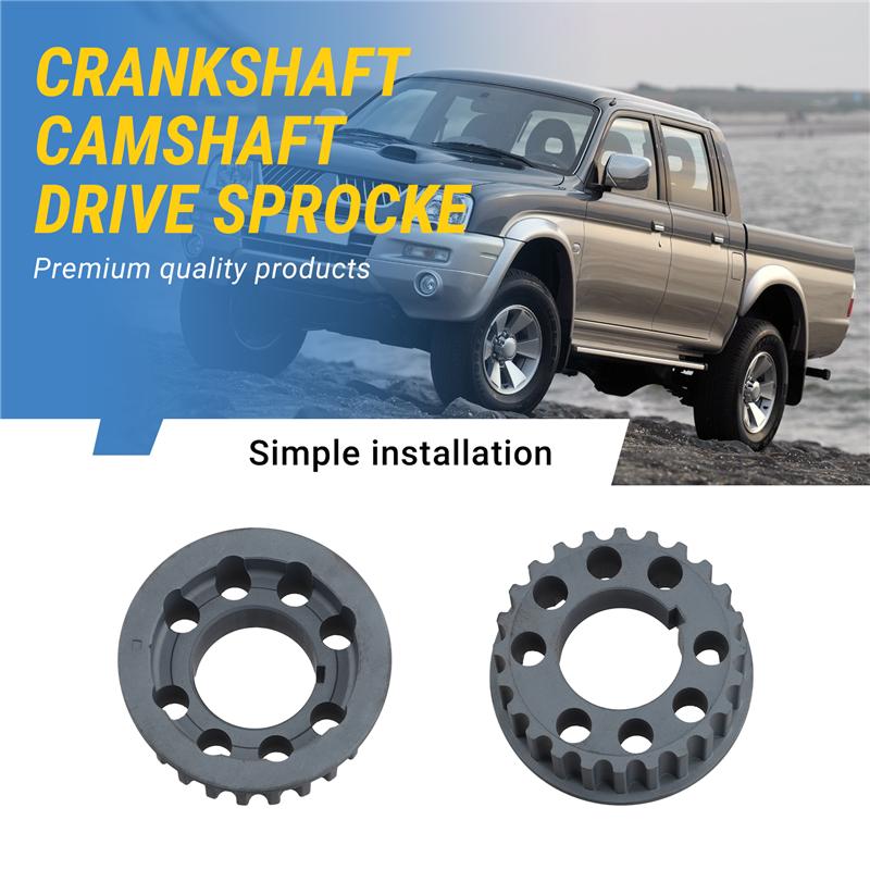 ABLZ-Crankshaft Camshaft Drive Sprocket For Mitsubishi L200 Triton III 1996-2005 Pajero Montero II 91-99 MD164831 24423-42000