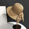 Fashion Sun Protection Summer Sun Hat Bowknot Breathable Beach Cap Casual Travel Bucket Hat for Women