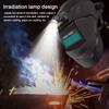 2025 PC Auto Darkening Welding Mask Large View Variable Shade for Arc Welding Grinding Cutting Safety Protection With Headlight