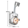 Self-Adhesive Shower Head Holder with Hooks Handheld Sprayer Support  Bathroom Accessories