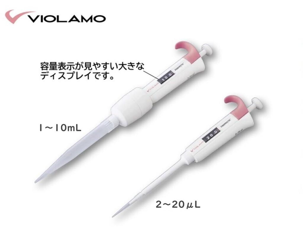 Пипетка ASONE Biolamo переменного типа, минимальный переменный объем 1~10 л 0,02 мкл 1-1903-21