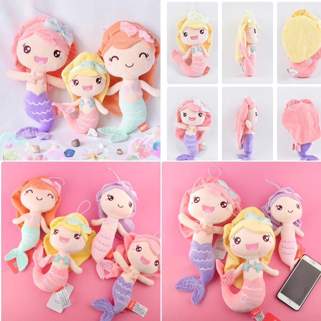 Beautiful Mermaid Princess Stuffed Animal Toy With Vibrant Colors