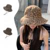 New Fisherman Hat Foldable Women's Letters Leopard Print Rogue Rope Sun Hat Big Brim Summer Outdoor Hiking Hat